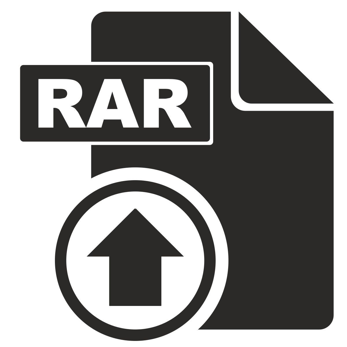 upload rar file icon