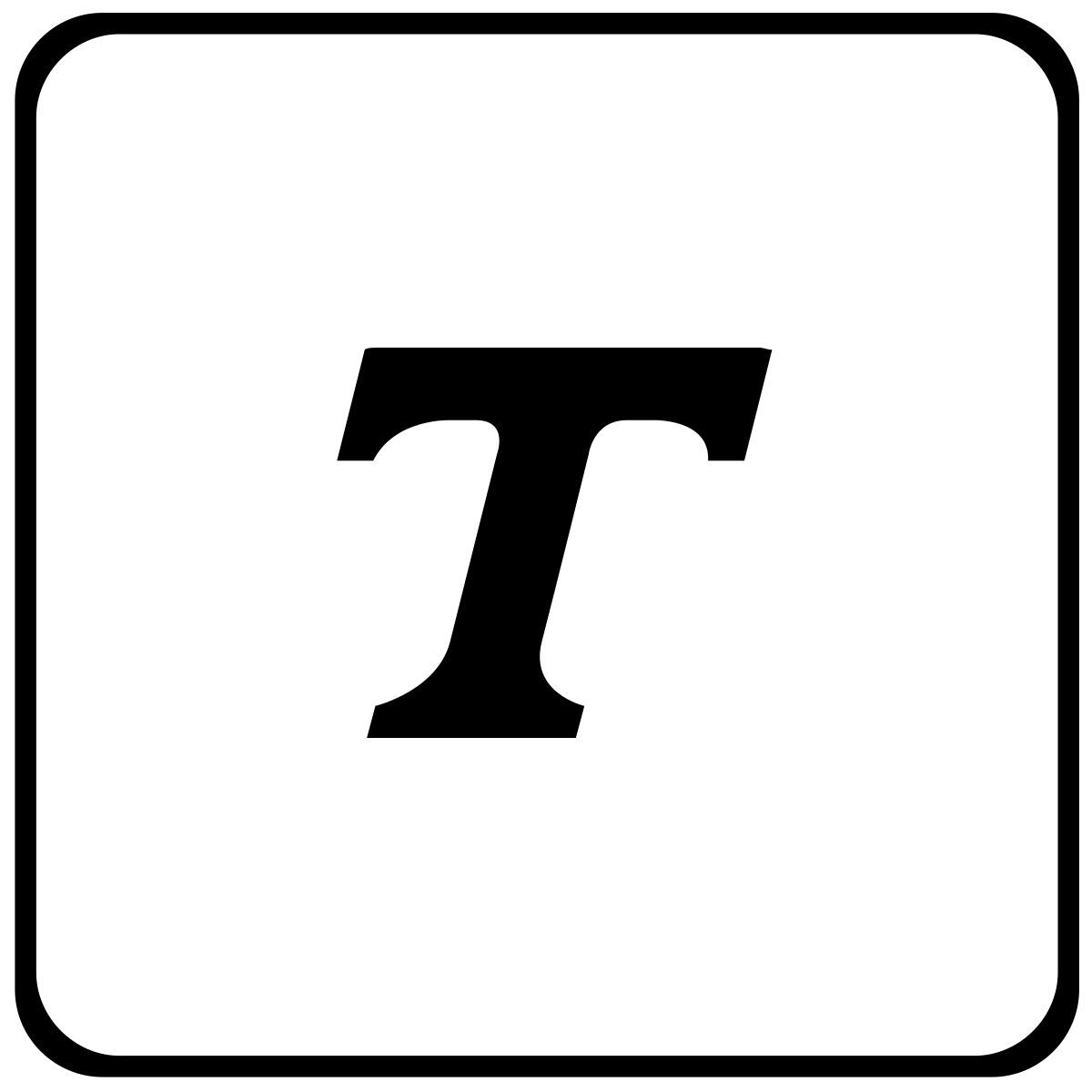 upper case letter icon