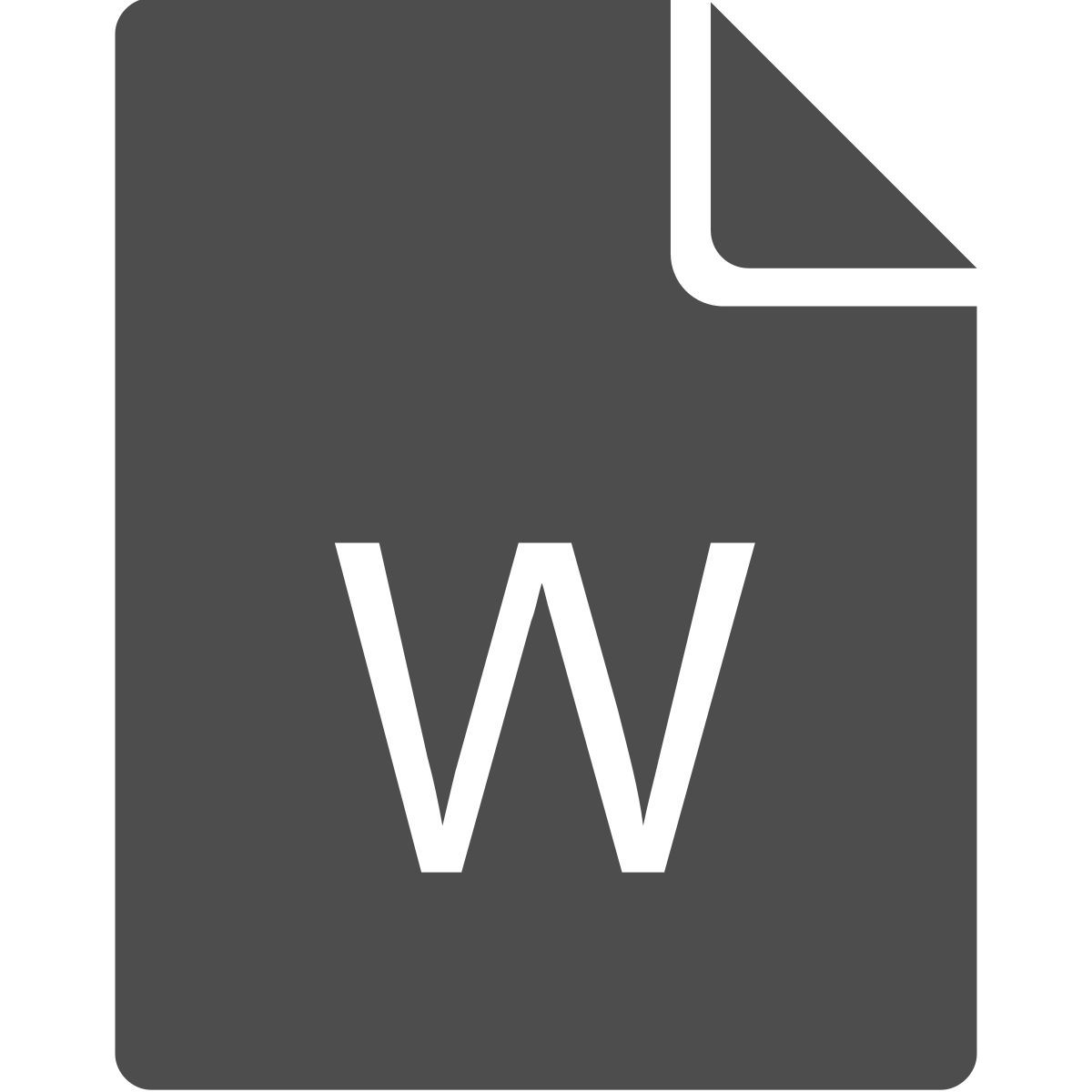 w file icon