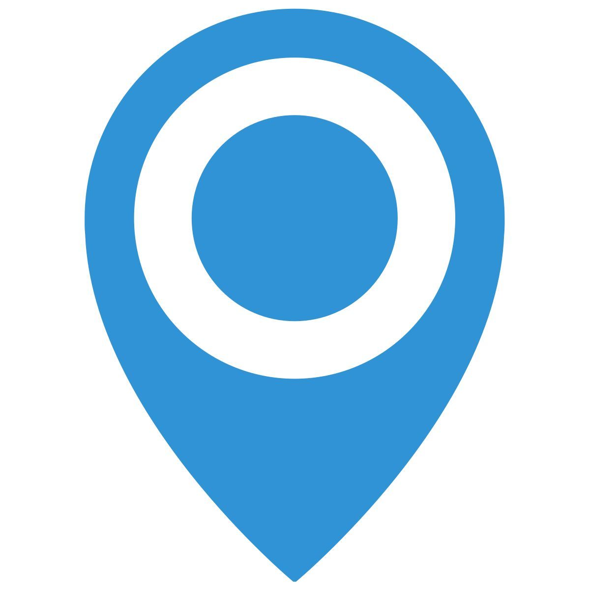 blue pin icon