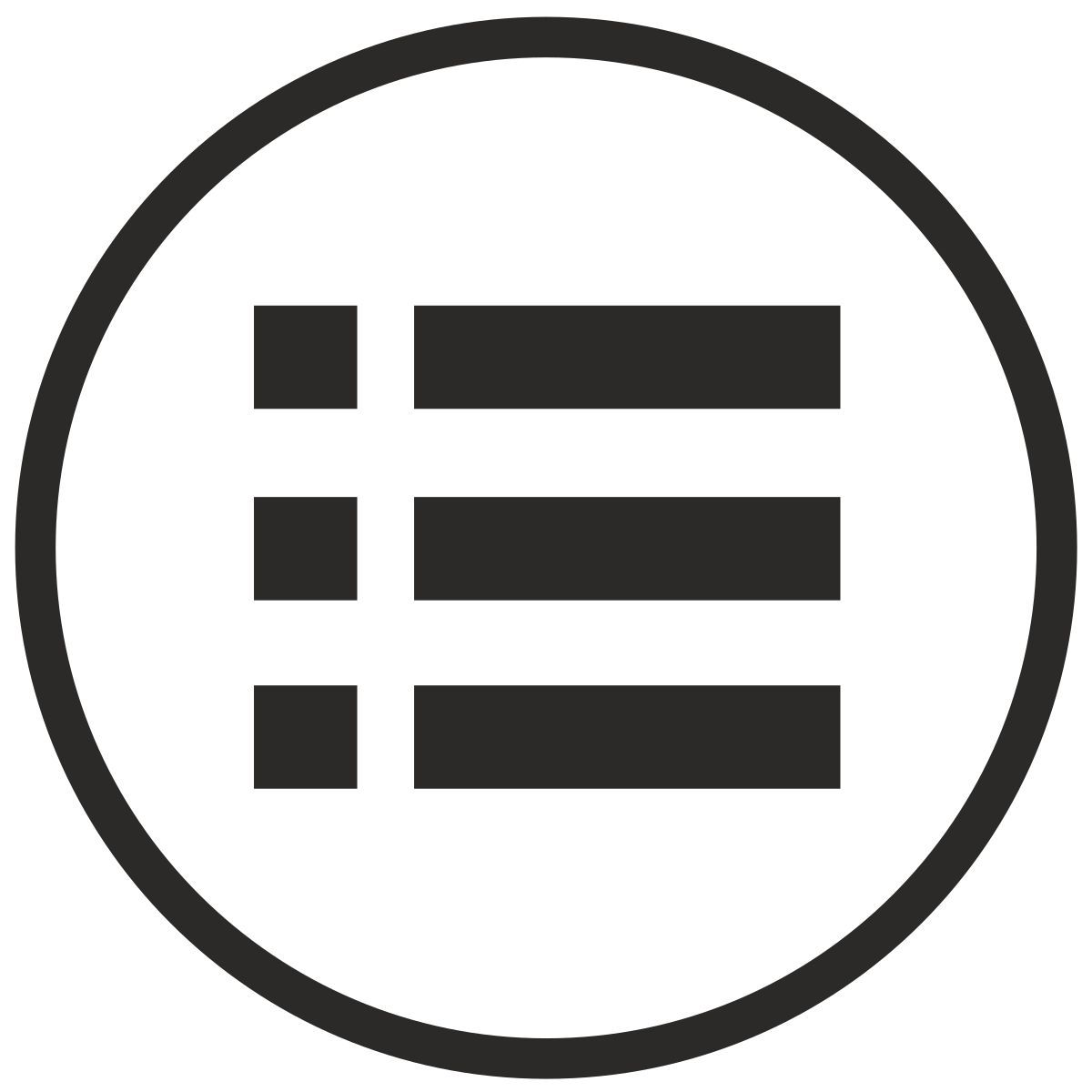 round menu icon