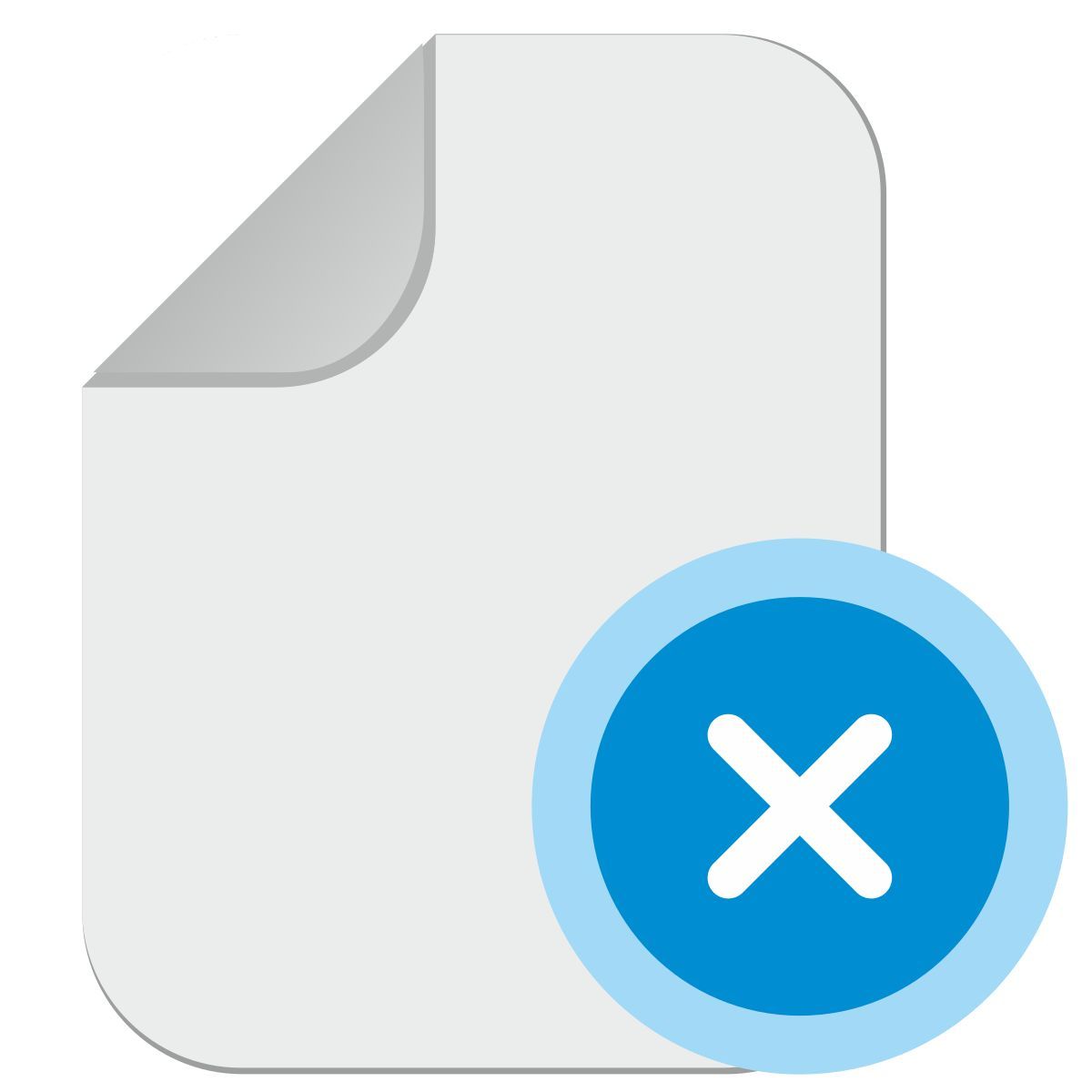 doc cancel icon