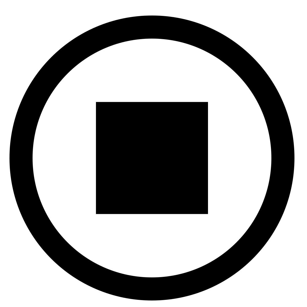 pulsante di arresto icon