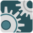external app-complex-gears-flat-icons-inmotus-design icon