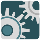 external app-complex-gears-flat-icons-inmotus-design icon