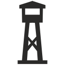 external army-tower-building-flat-icons-inmotus-design icon