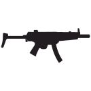 external automatic-automatic-weapon-for-swat-police-flat-icons-inmotus-design icon