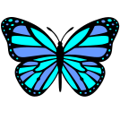 external blue-colored-butterfly-flat-icons-inmotus-design icon