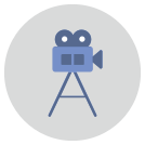 external camera-rounded-usefull-set-flat-icons-inmotus-design icon