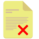 external cancel-paper-and-documents-flat-icons-inmotus-design icon