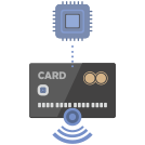external card-banking-service-credit-cards-based-on-nfc-internet-banking-flat-icons-inmotus-design-5 icon