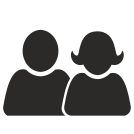 external couple-man-and-woman-flat-icons-inmotus-design icon