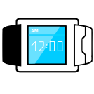 external display-smart-watch-functions-flat-icons-inmotus-design-2 icon