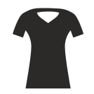 external girl-tshirt-forms-flat-icons-inmotus-design icon