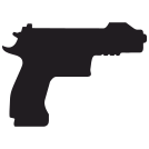 external gun-automatic-weapon-for-swat-police-flat-icons-inmotus-design-2 icon
