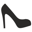 external heeled-woman-shoes-flat-icons-inmotus-design icon