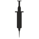 external injection-medicine-instruments-flat-icons-inmotus-design icon