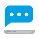 external message-online-dialogs-flat-icons-inmotus-design icon