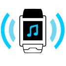external music-smart-watch-functions-flat-icons-inmotus-design icon