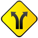 external road-road-warnings-flat-icons-inmotus-design icon
