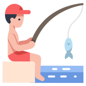 external fish-summer-holiday-flat-flat-icons-maxicons icon