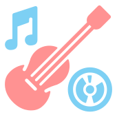external guitar-faculty-flat-flat-icons-maxicons icon
