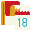 external calendar-autumn-flat-icons-pack-pongsakorn-tan icon