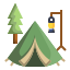 external camp-camping-flat-icons-pack-pongsakorn-tan icon