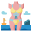 external swimwear-summer-flat-icons-pack-pongsakorn-tan icon