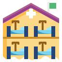 external ambulance-home-quarantine-flat-icons-pack-pongsakorn-tan icon