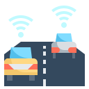 external autonomous-intelligent-automotive-flat-icons-pack-pongsakorn-tan icon