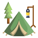 external camp-camping-flat-icons-pack-pongsakorn-tan icon