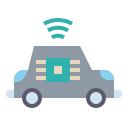 external car-internet-of-things-flat-icons-pack-pongsakorn-tan icon
