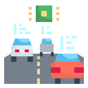 external driverless-intelligent-automotive-flat-icons-pack-pongsakorn-tan icon