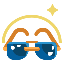 external glasses-summer-flat-icons-pack-pongsakorn-tan icon
