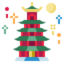 external temple-mid-autumn-flat-icons-pack-pongsakorn-tan icon