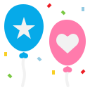 external balloons-party-flat-icons-pause-08 icon