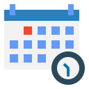 external calendar-management-flat-icons-pause-08 icon