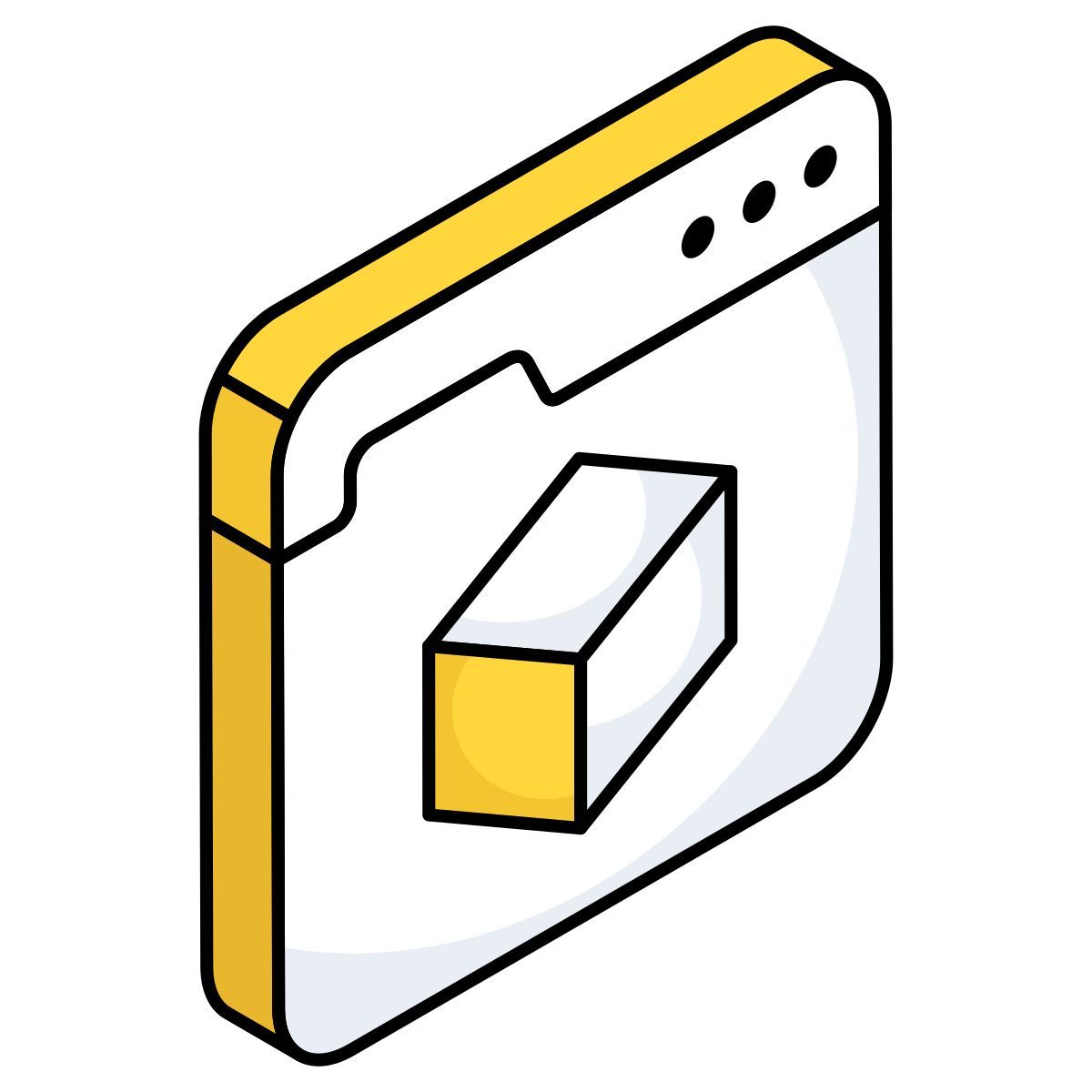 3d cube icon