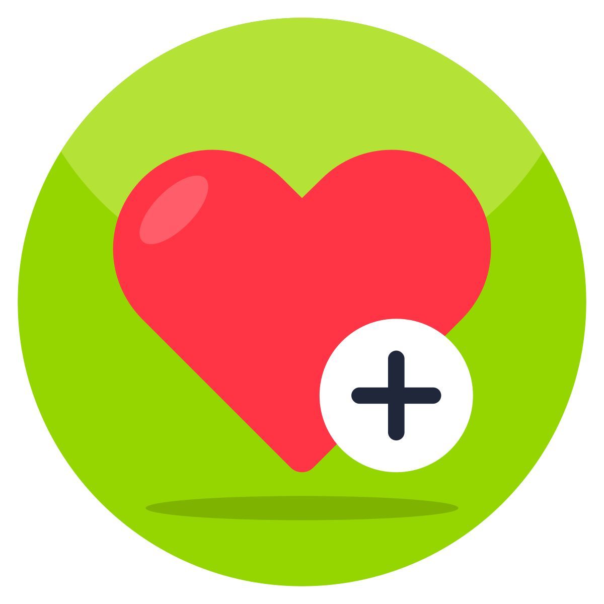 add heart icon