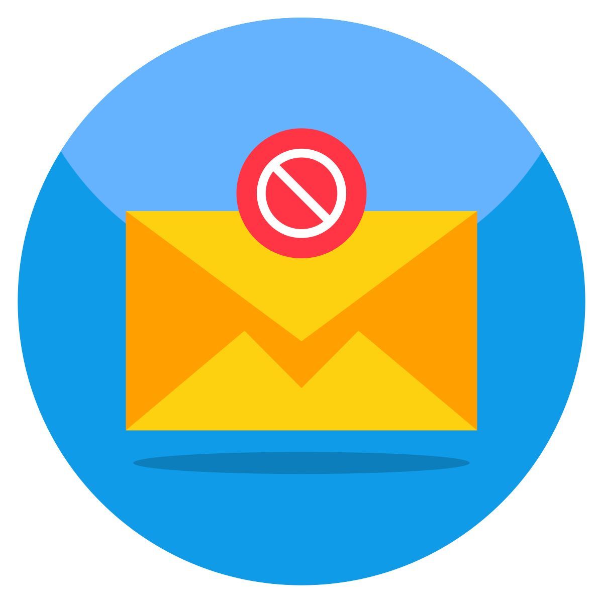 blocked mail icon