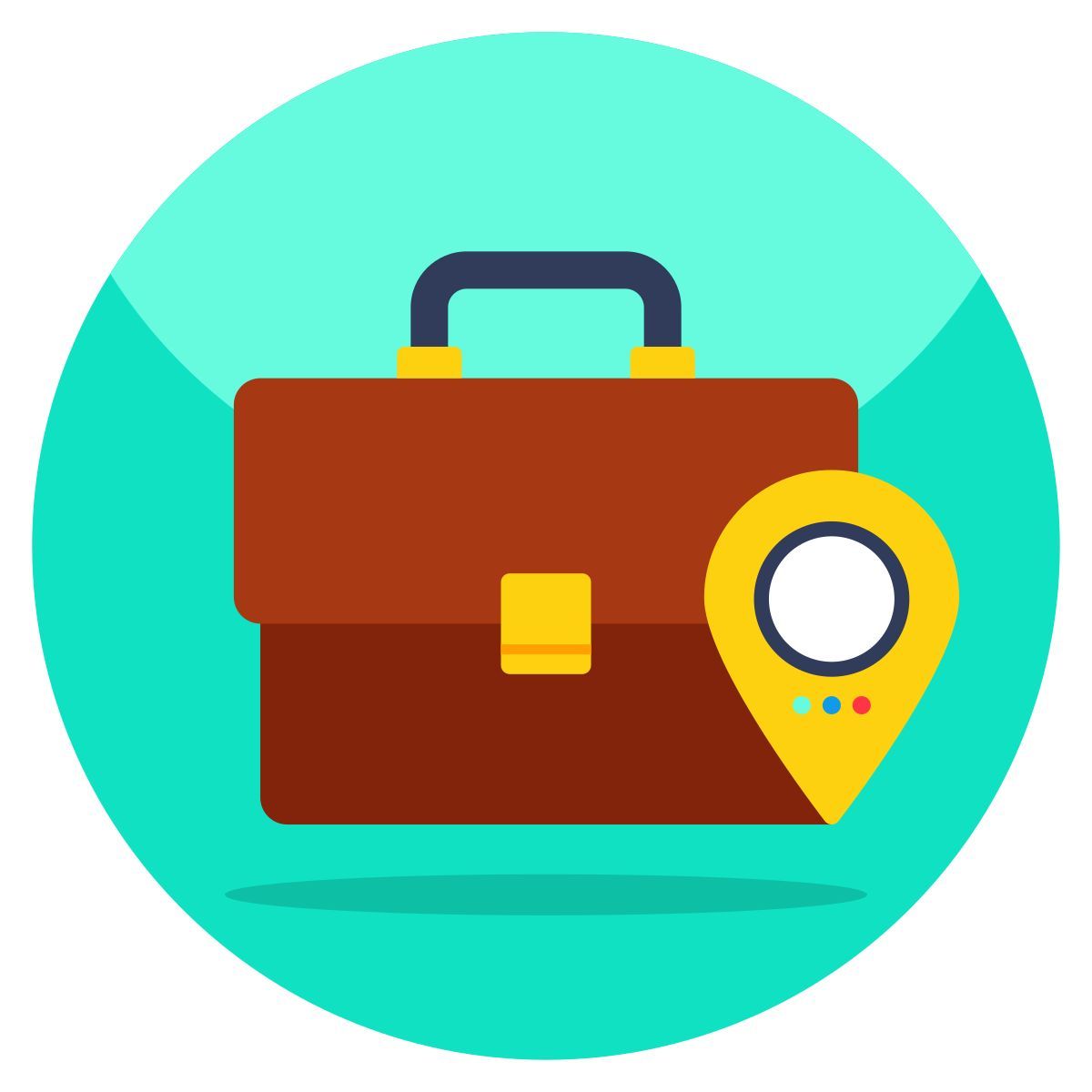 briefcase location icon