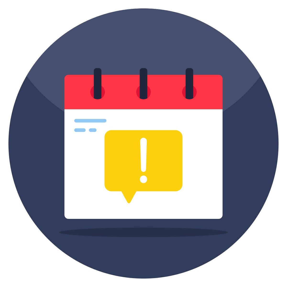 calendar error icon