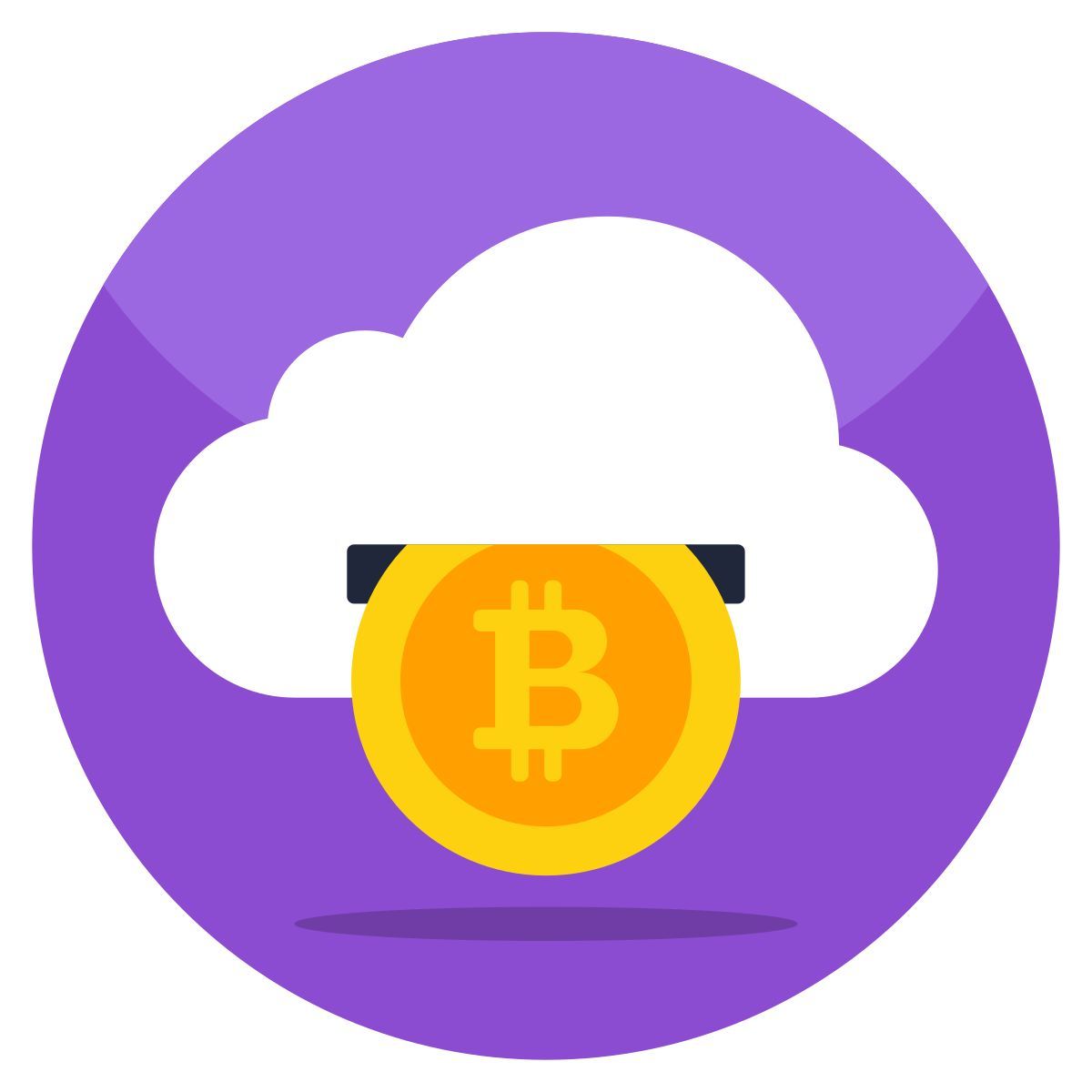 cloud bitcoin icon
