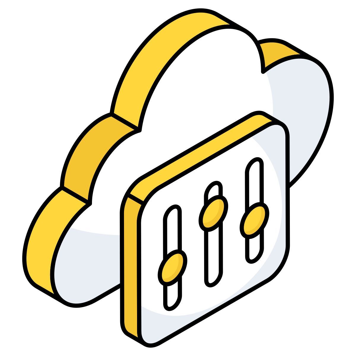 cloud equalizer icon