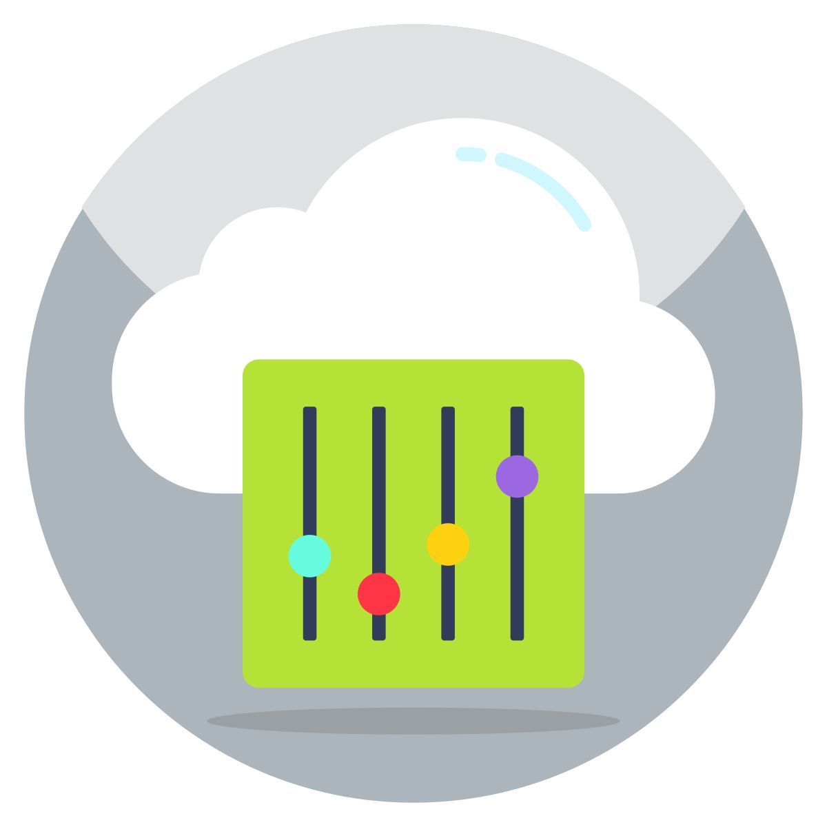 cloud equalizer icon
