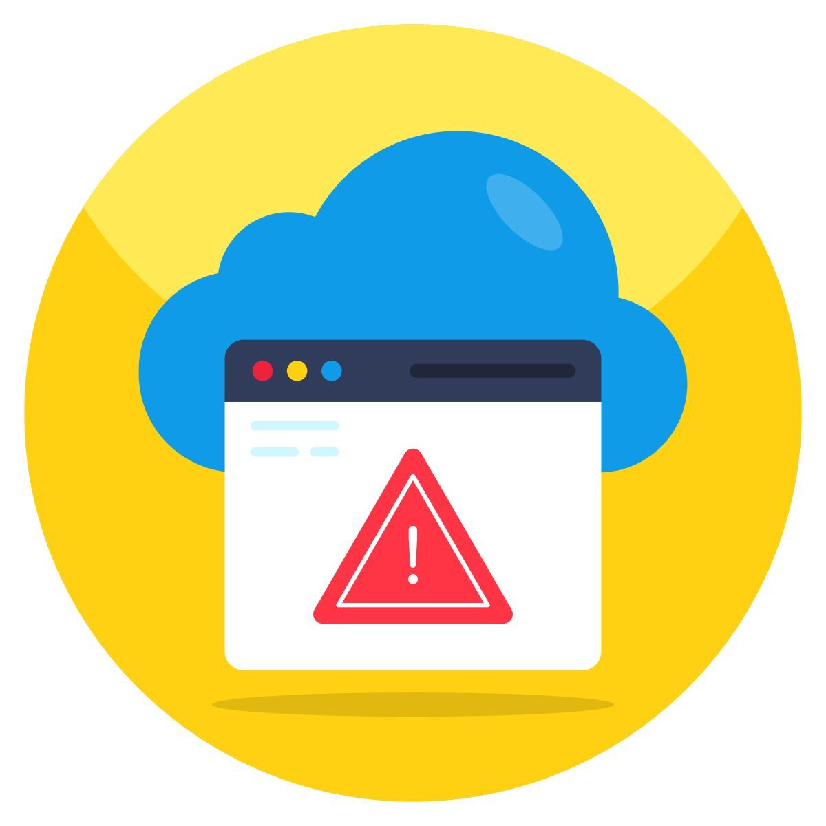 erreur de nuage icon
