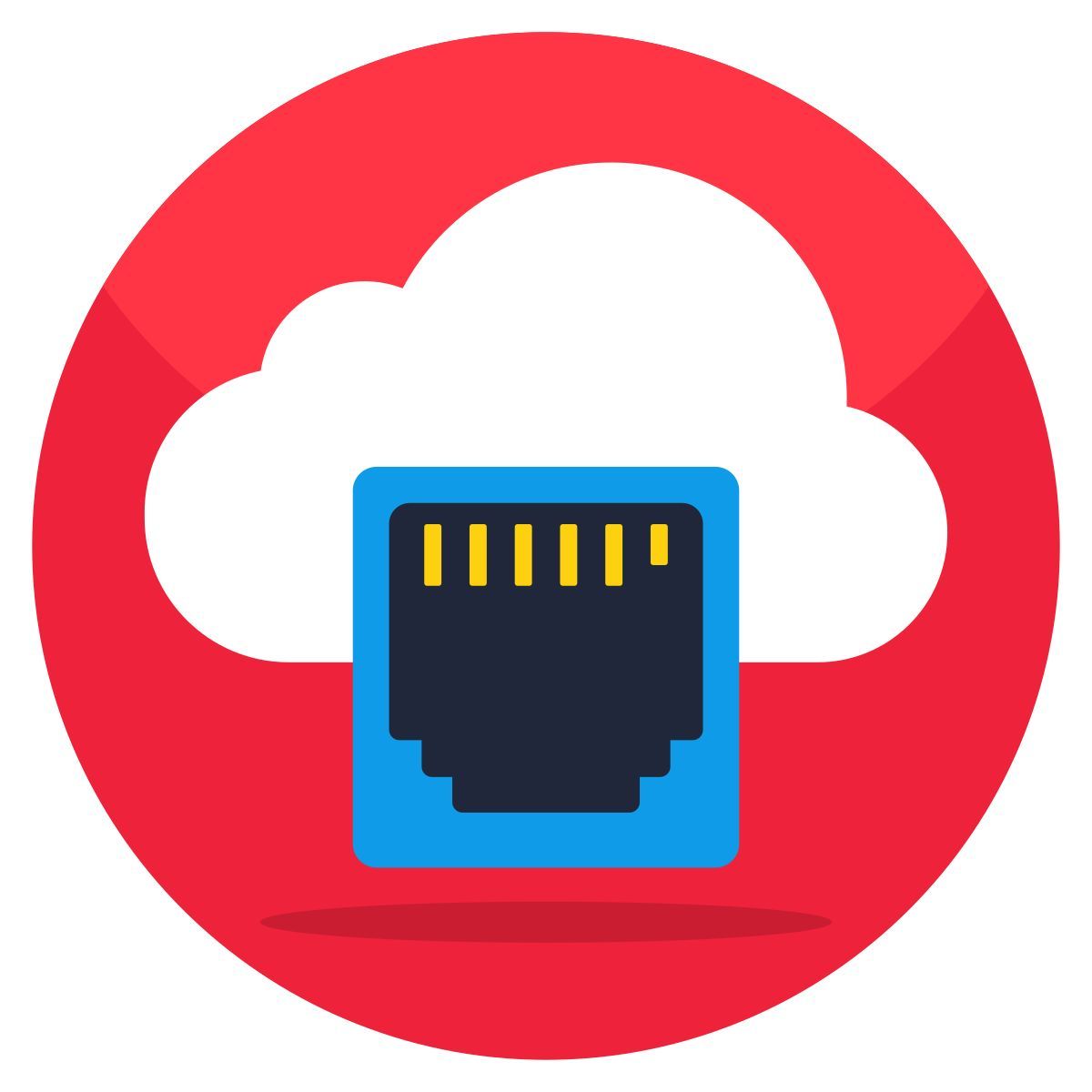 Port Ethernet Cloud icon
