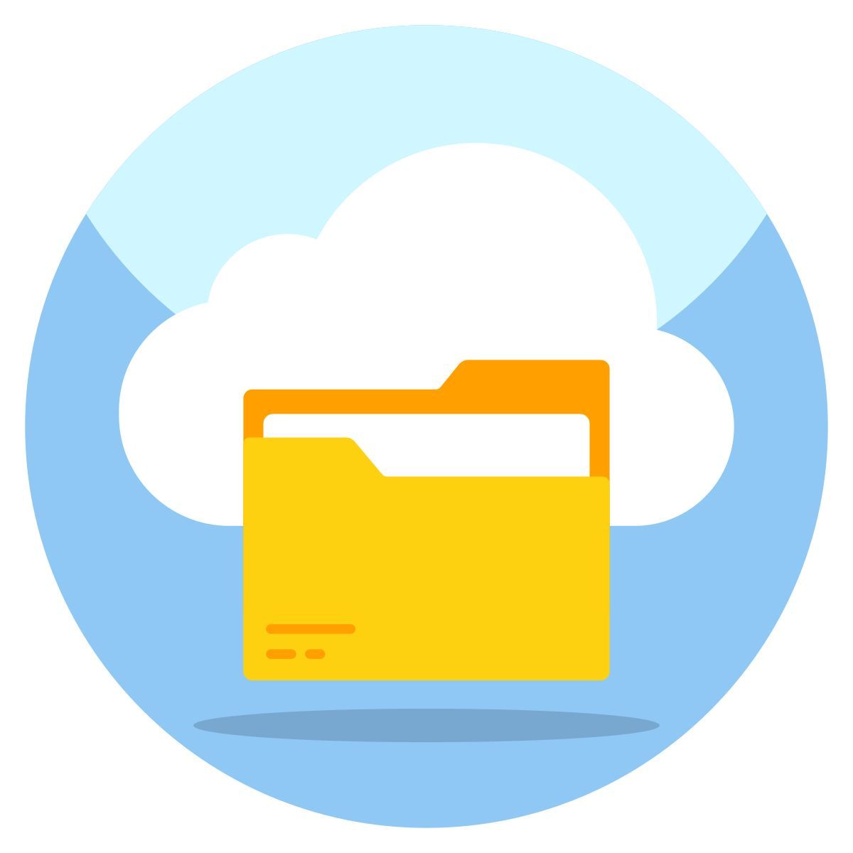 cloud folder icon