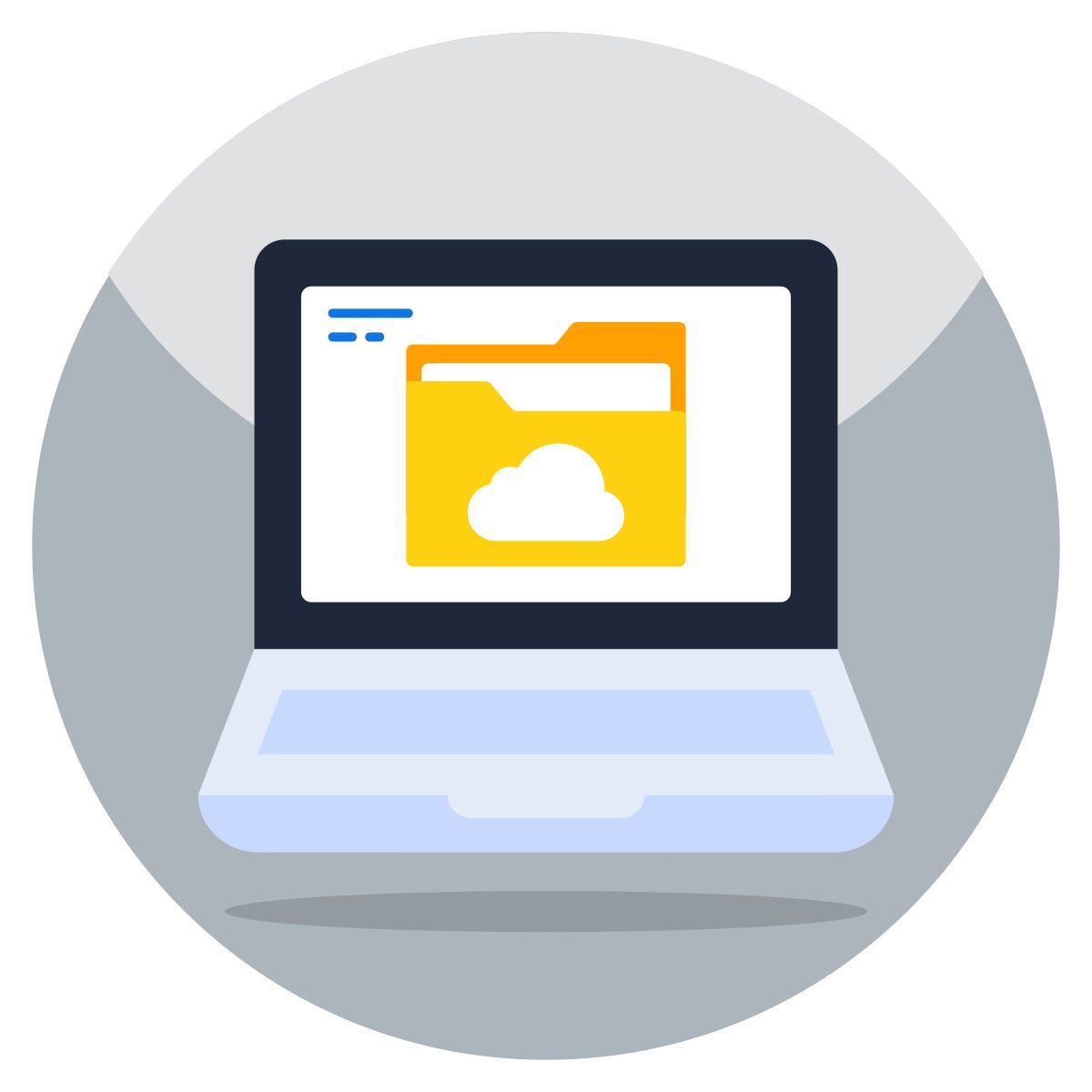 cloud folder icon